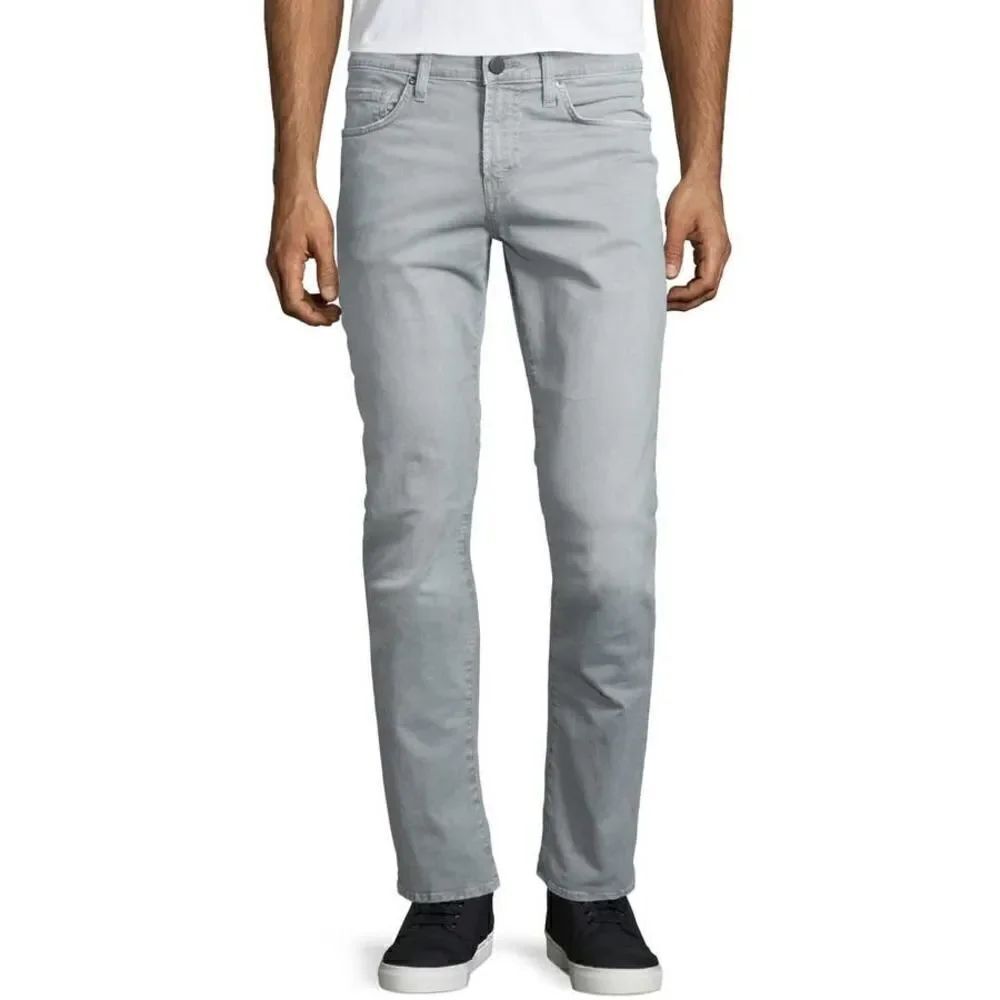 J Brand Men's Grey Tyler Slim Straight Thrashed Grit Jeans Sz. 38